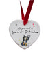 Love and a Chihuahua Ceramic Heart